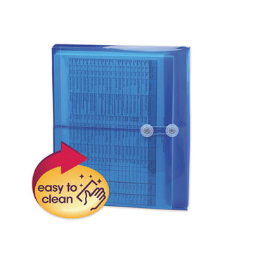 Smead® Poly String And Button Interoffice Envelopes, String And Button Closure, 9.75 X 11.63, Transparent Blue, 5-pack freeshipping - TVN Wholesale